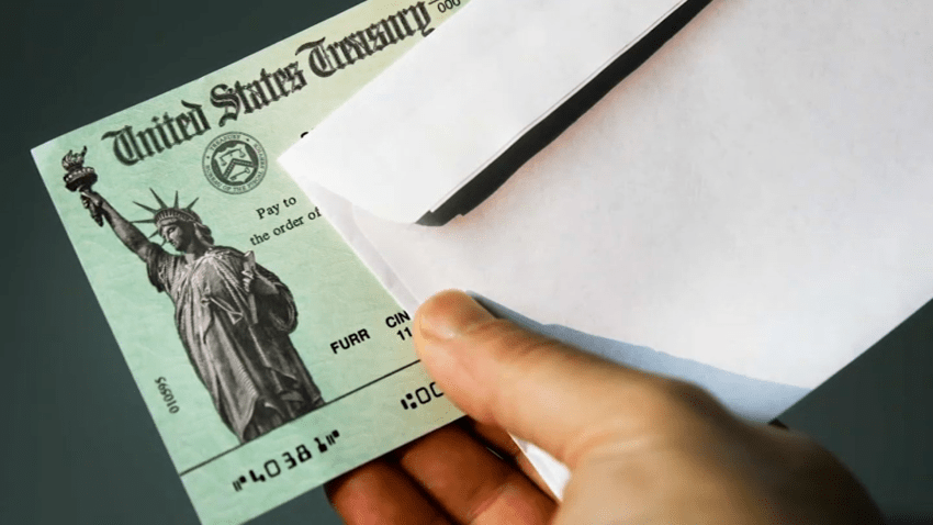 A U.S. stimulus check and letter
